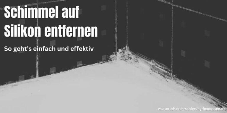 Schimmel auf Silikon entfernen - So geht’s einfach und effektiv